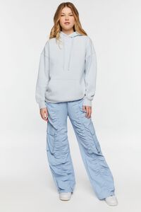 MISTY BLUE Organically Grown Cotton Hoodie, image 4