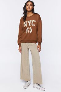 BROWN/MULTI NYC Graphic Pullover, image 4