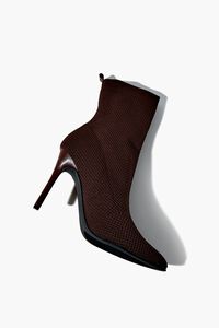 BROWN Pointed-Toe Stiletto Booties, image 4