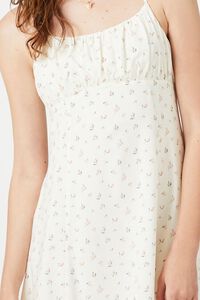 WHITE/MULTI Floral Print Cami Mini Dress, image 5