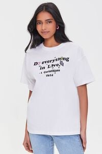 WHITE/MULTI Do Everything In Love Graphic Tee, image 1