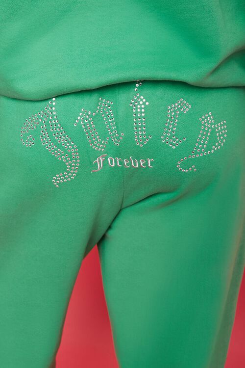 GREEN/MULTI Plus Size Juicy Couture Fleece Joggers, image 2