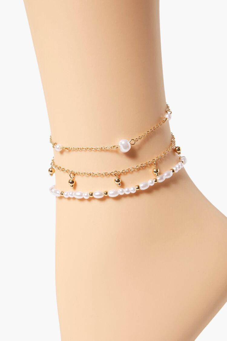 Double Hollow Love Heart Chain Anklet Inlaid Shiny - Temu