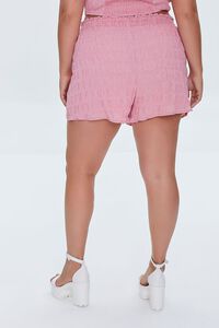 ROSE PETAL Plus Size Paperbag High-Rise Shorts, image 4