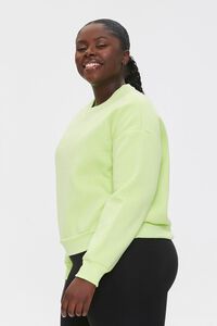 LIME Plus Size Fleece Sweatshirt, image 2