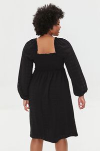 BLACK Plus Size Sweetheart Midi Dress, image 3