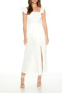 WHITE Butterfly-Sleeve Maxi Dress, image 4
