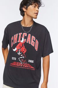 BLACK/MULTI Chicago Bulls Graphic Tee, image 1