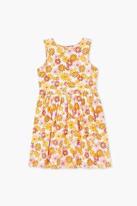WHITE/MULTI Girls Floral Print Dress (Kids), image 2