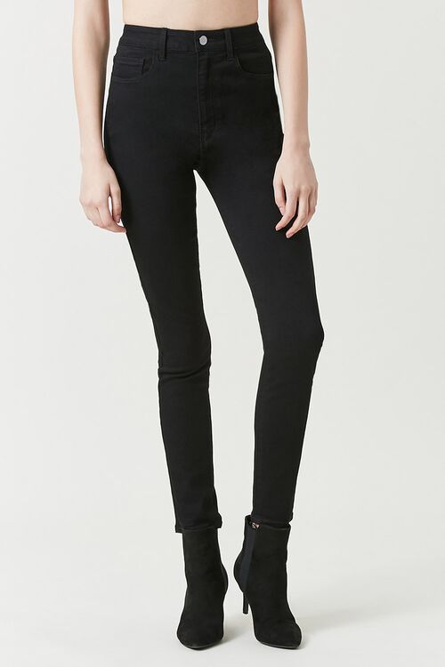 BLACK High-Waist Skinny Jeans, image 4