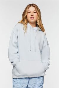 MISTY BLUE Organically Grown Cotton Hoodie, image 1