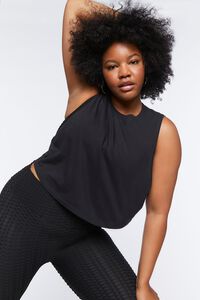 BLACK Plus Size Active Muscle Tee, image 1