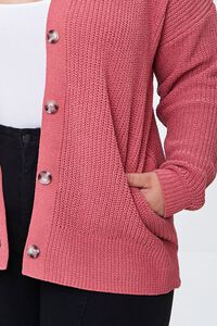 BERRY Plus Size Ribbed Cardigan Sweater, image 5