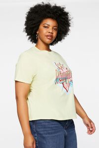GREEN/MULTI Plus Size Organically Grown Cotton Graphic tee, image 2