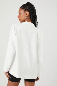 WHITE Open-Front Notched Blazer, image 3