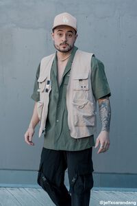 TAUPE Zip-Up Utility Vest, image 1