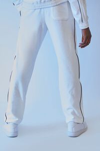 WHITE Embroidered FUBU Pants, image 4