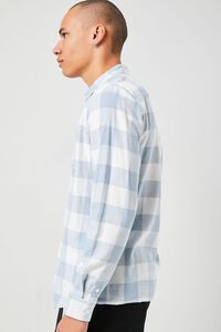 DUSTY BLUE/WHITE Plaid Flannel Shirt, image 2