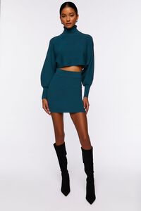 TURKISH TILE Ribbed Sweater & Mini Skirt Set, image 4