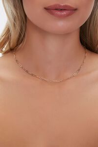 GOLD Anchor Chain Necklace, image 1