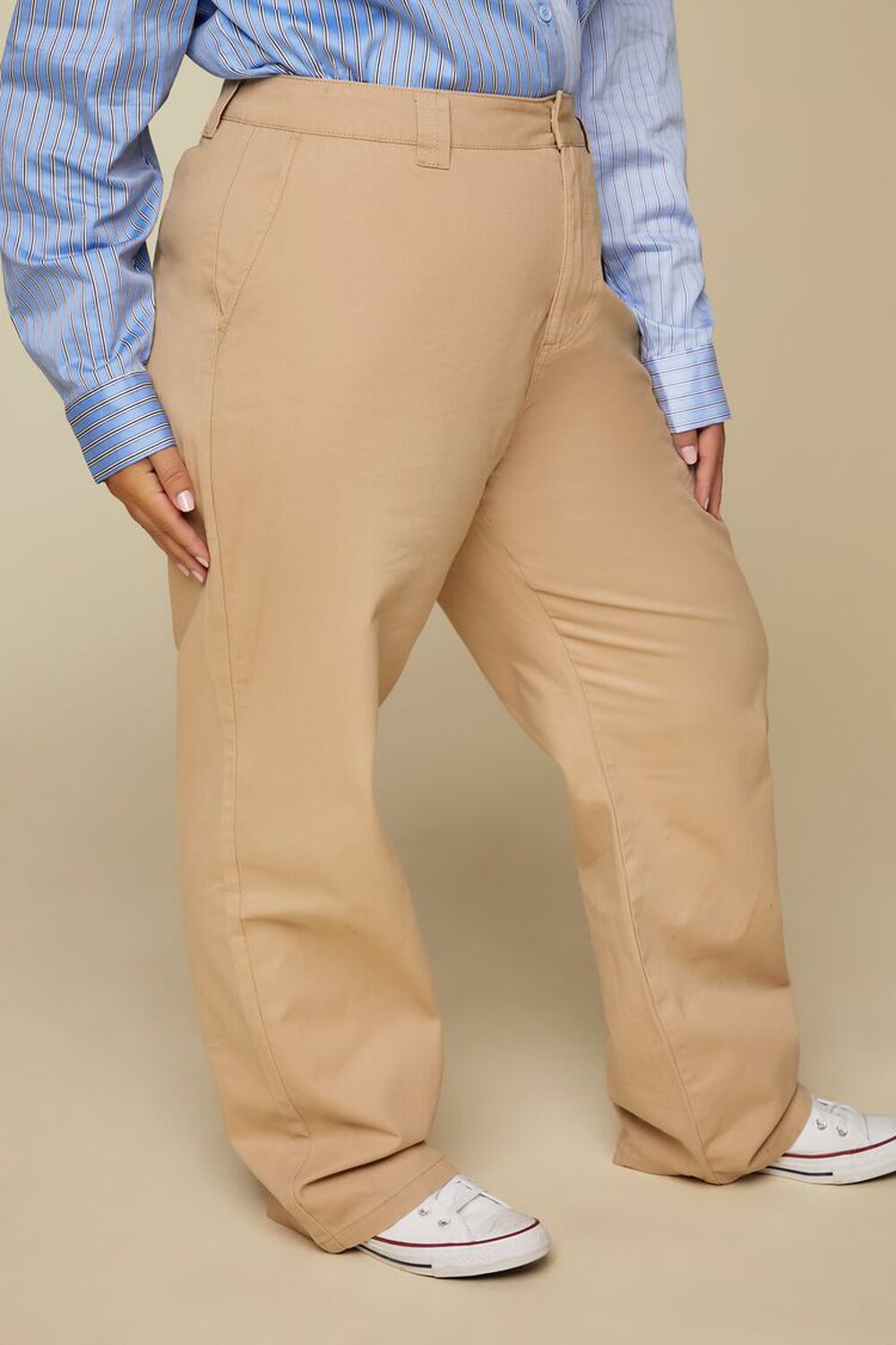PINE BARK Plus Size Wide-Leg Pants, image 3