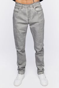 GREY Split-Hem Slim-Fit Jeans, image 2