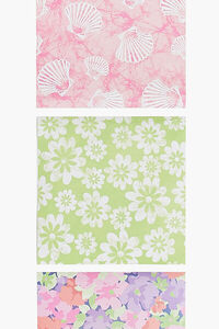 WHITE/MULTI Shell & Floral Wall Poster Set, image 2