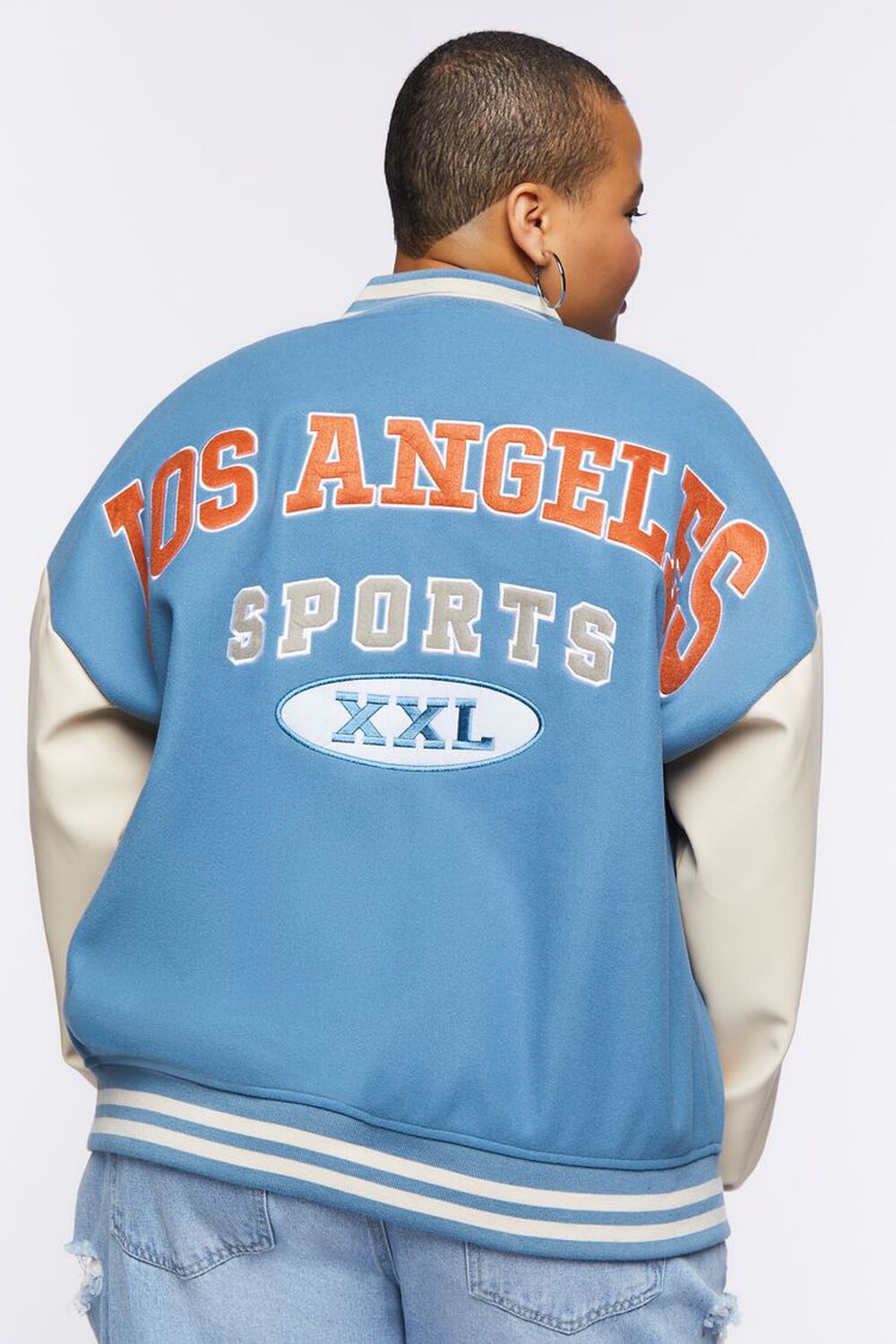 Plus Size Los Angeles Varsity Jacket