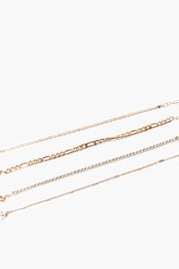 GOLD High-Polish Chain Bracelet Set, image 1