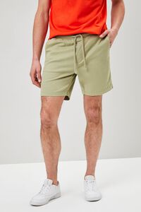 SAGE Cotton-Blend Drawstring Shorts, image 2
