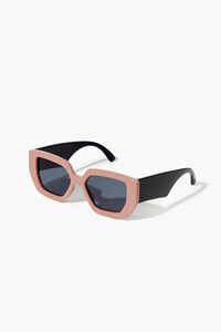 BLUSH/BLACK Oversized Square Sunglasses, image 2