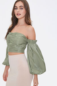 SAGE Off-the-Shoulder Balloon Sleeve Top, image 1