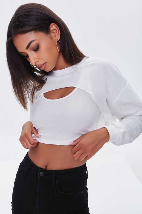 IVORY Combo Crop Top, image 5