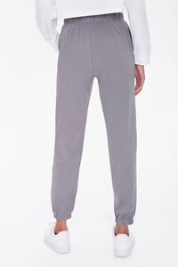 CHARCOAL High-Rise Topstitch Joggers, image 4