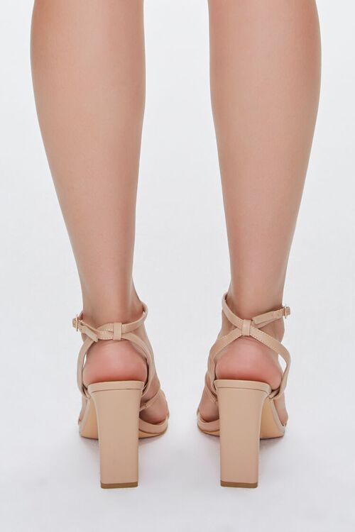 NUDE Faux Leather Ankle-Strap Heels, image 3