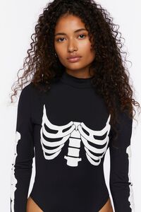 BLACK/WHITE Skeleton Graphic Bodysuit, image 5