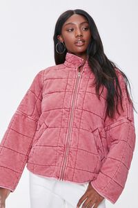 MAUVE Quilted Zip-Up Jacket, image 5