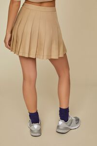 BEIGE Pleated Mini Skirt, image 4