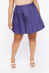 NAVY Plus Size Pleated Mini Skirt, image 2