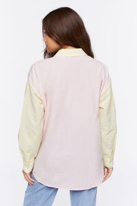 MIMOSA/PINK Colorblock Pinstriped Shirt, image 3