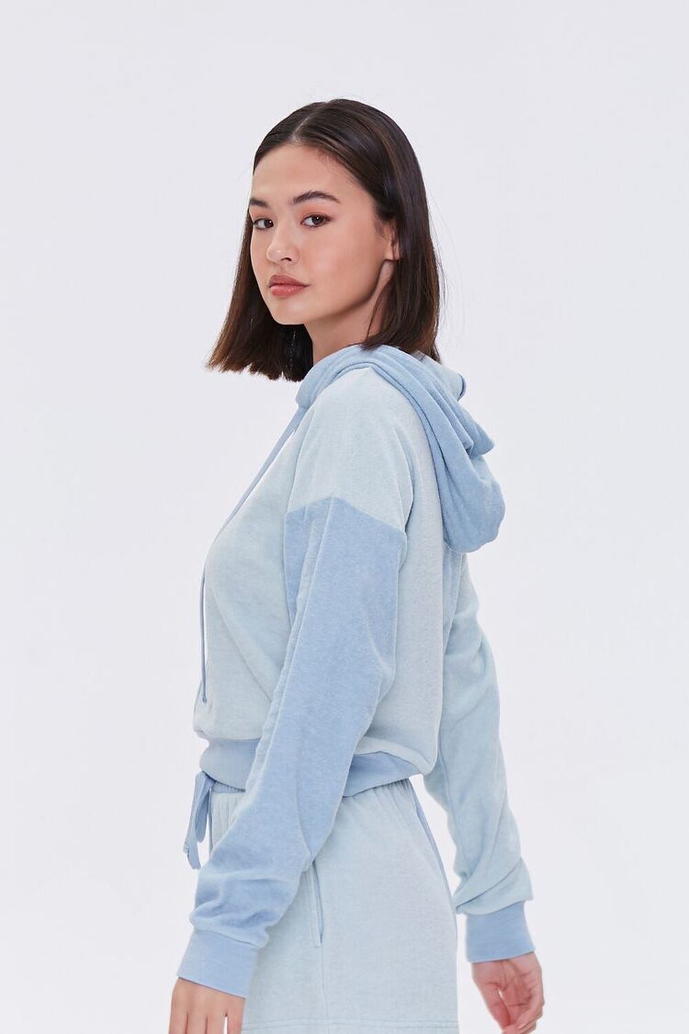BLUE Reworked French Terry Hoodie, image 2