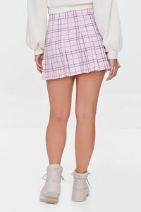 LIGHT PINK/MULTI Lace-Up Plaid Mini Skirt, image 4
