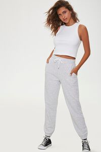 French Terry Drawstring Pants, image 1