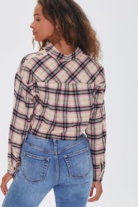 NUDE/MULTI Cropped Flannel Shirt, image 3