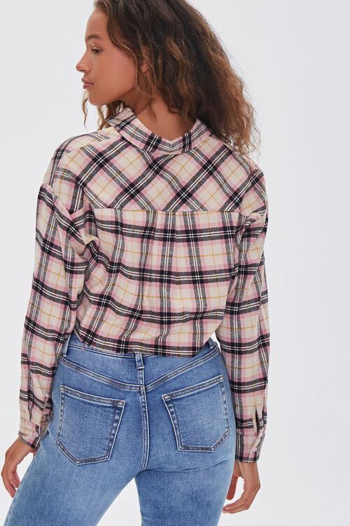 NUDE/MULTI Cropped Flannel Shirt, image 3