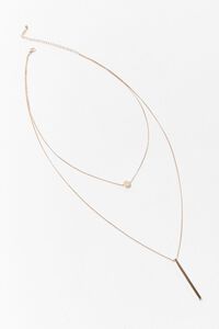 GOLD Bar Drop Layered Necklace, image 3
