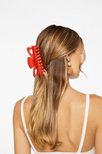 RED Oversized Hair Claw Clip, image 1