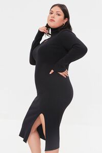 BLACK Plus Size Cutout Sweater Dress, image 2