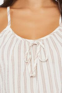 WHITE/MULTI Striped Gauze Pajama Cami, image 4