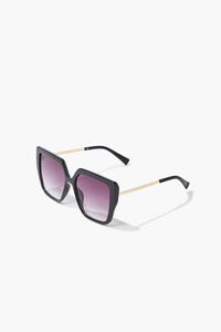 BLACK/BLACK Square Ombre Sunglasses, image 4